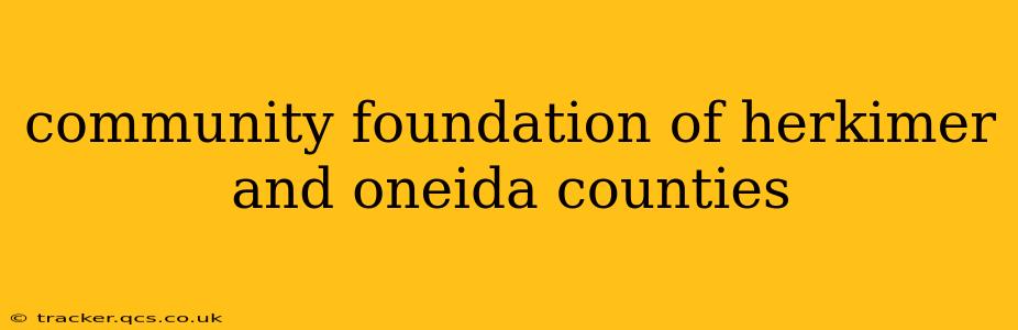 community foundation of herkimer and oneida counties