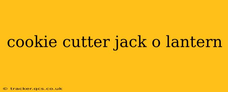 cookie cutter jack o lantern