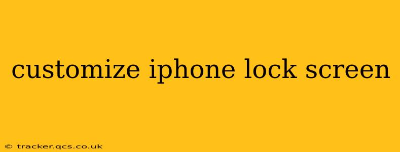 customize iphone lock screen