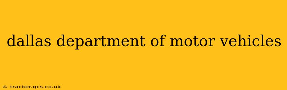 dallas department of motor vehicles