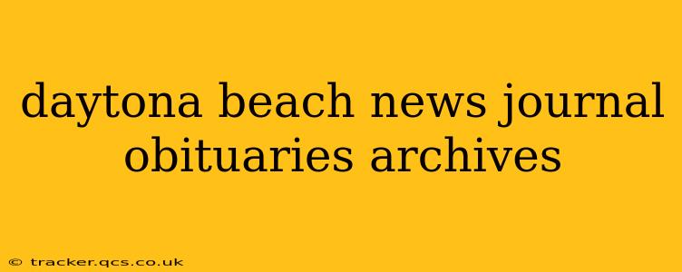 daytona beach news journal obituaries archives