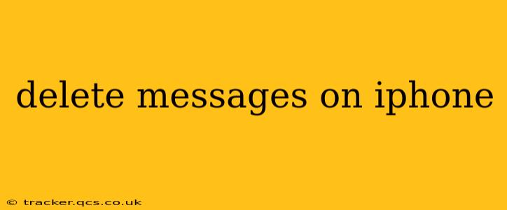 delete messages on iphone
