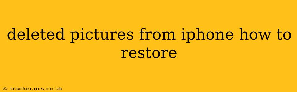 deleted pictures from iphone how to restore