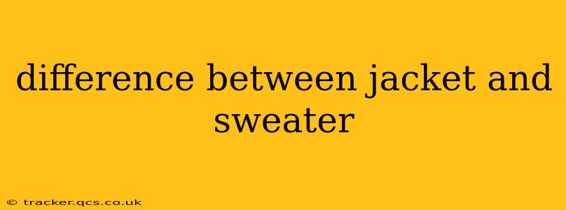 difference between jacket and sweater