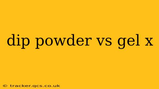 dip powder vs gel x