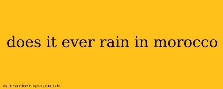 does it ever rain in morocco