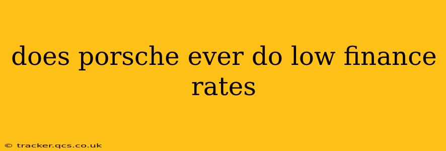 does porsche ever do low finance rates
