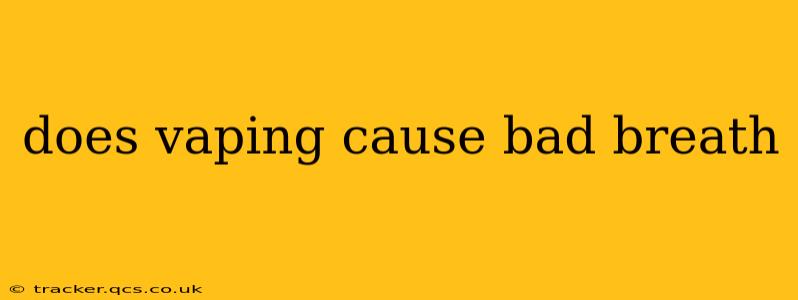 does vaping cause bad breath