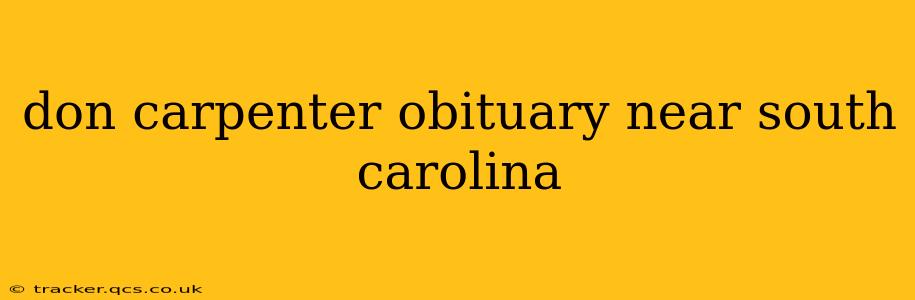 don carpenter obituary near south carolina