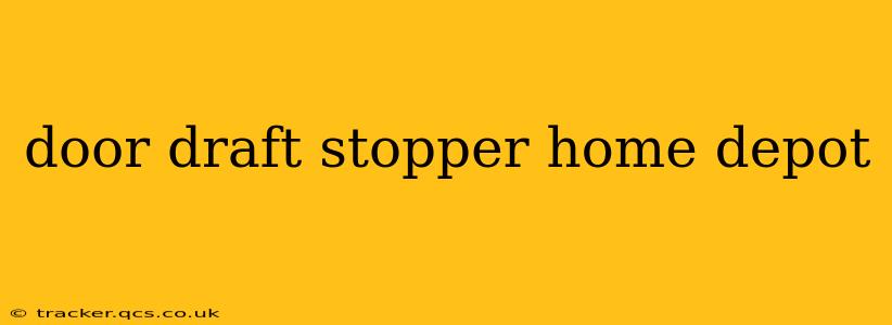 door draft stopper home depot