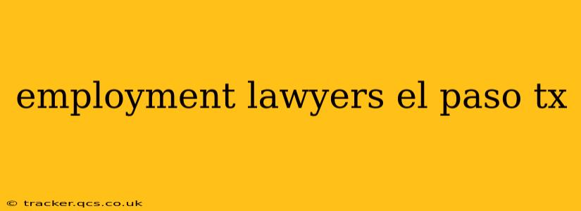 employment lawyers el paso tx