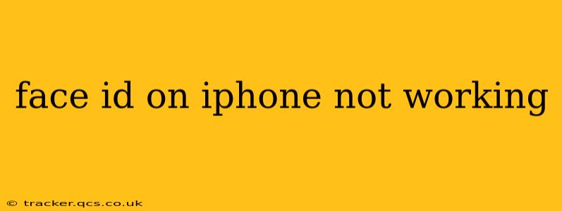 face id on iphone not working