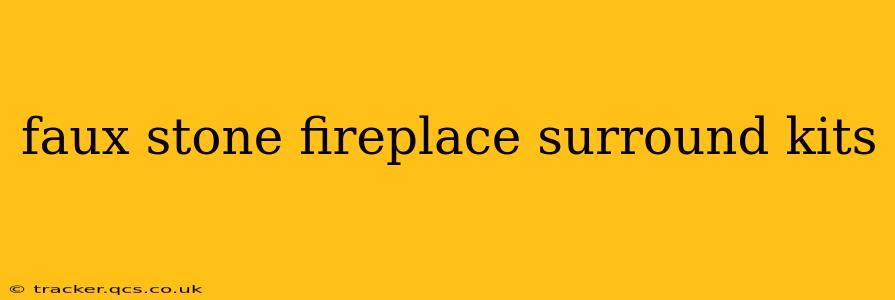 faux stone fireplace surround kits