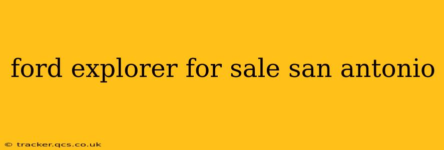 ford explorer for sale san antonio