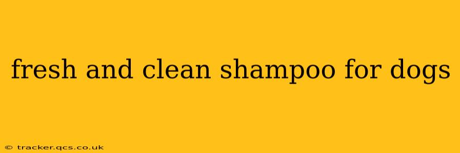 fresh and clean shampoo for dogs