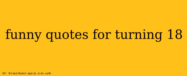 funny quotes for turning 18