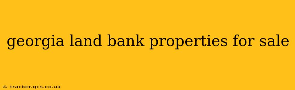 georgia land bank properties for sale