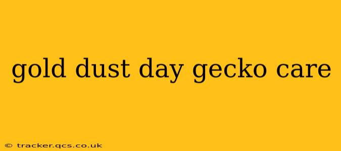 gold dust day gecko care