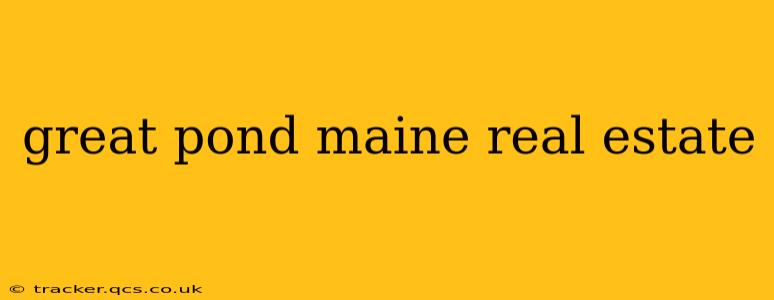 great pond maine real estate