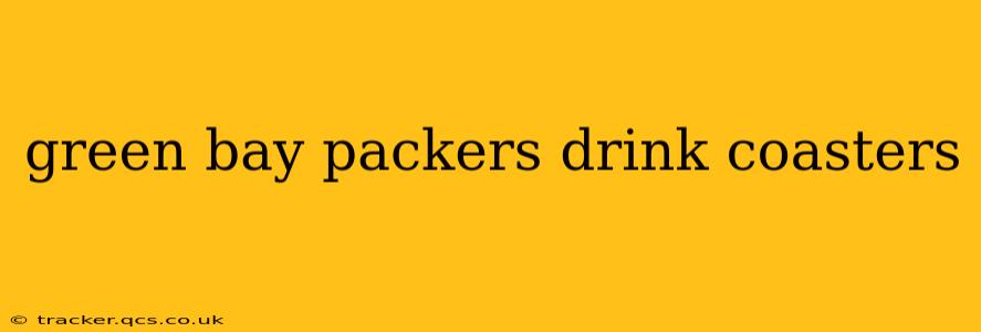 green bay packers drink coasters