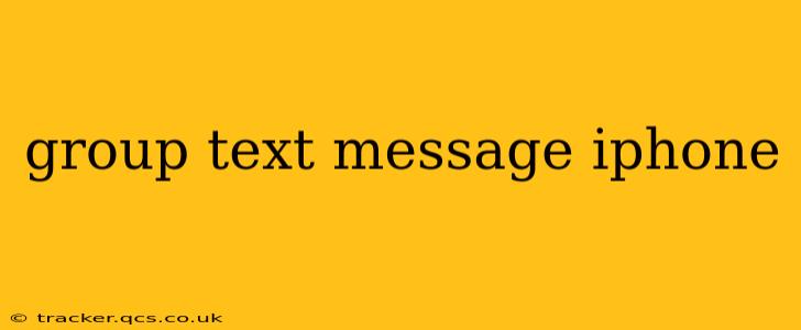 group text message iphone