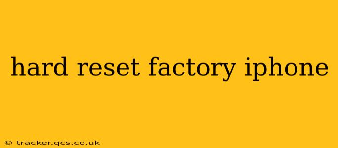 hard reset factory iphone