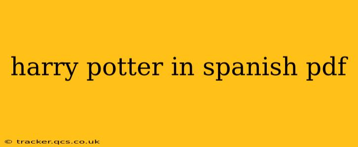 harry potter in spanish pdf