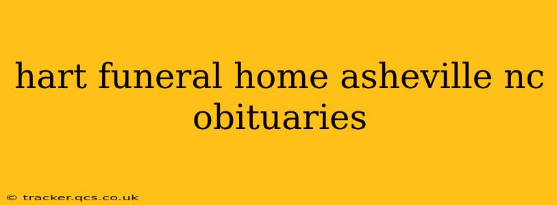 hart funeral home asheville nc obituaries