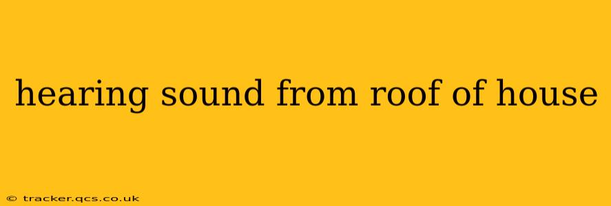hearing sound from roof of house
