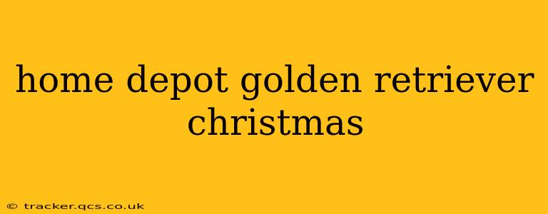 home depot golden retriever christmas