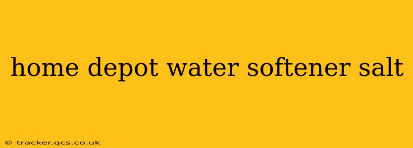 home depot water softener salt