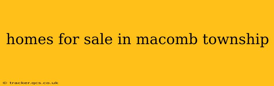 homes for sale in macomb township