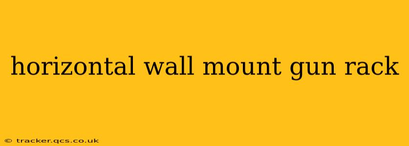 horizontal wall mount gun rack