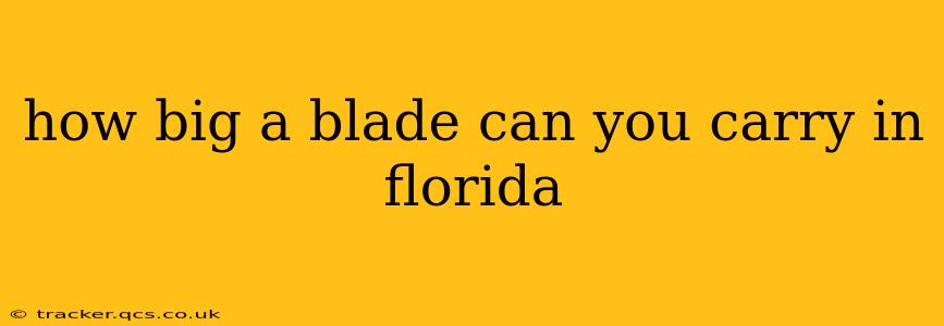 how big a blade can you carry in florida