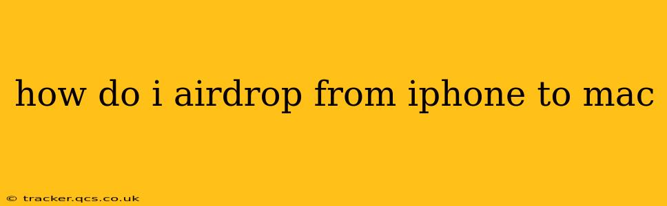 how do i airdrop from iphone to mac
