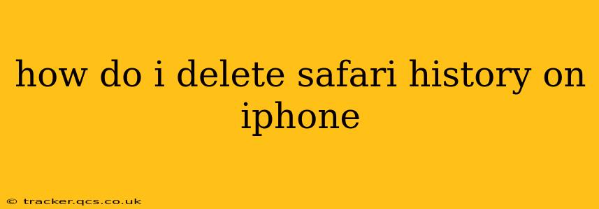 how do i delete safari history on iphone