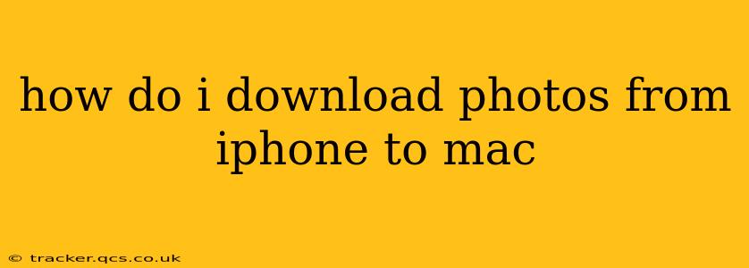 how do i download photos from iphone to mac