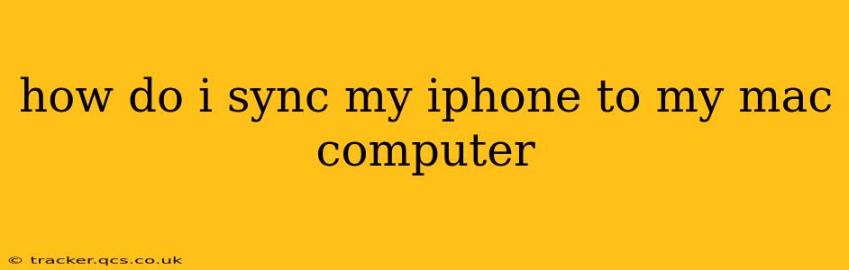 how do i sync my iphone to my mac computer