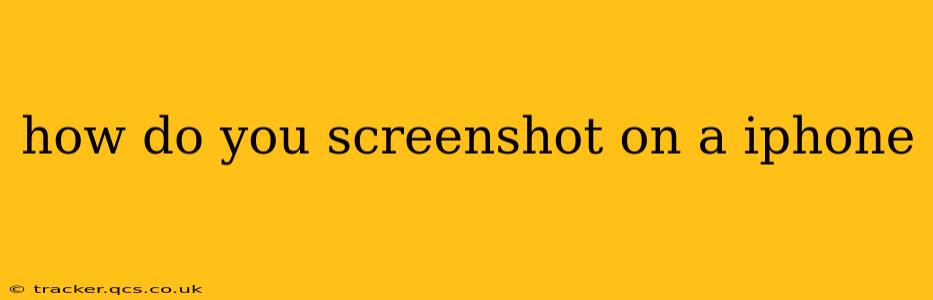 how do you screenshot on a iphone