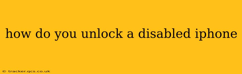 how do you unlock a disabled iphone