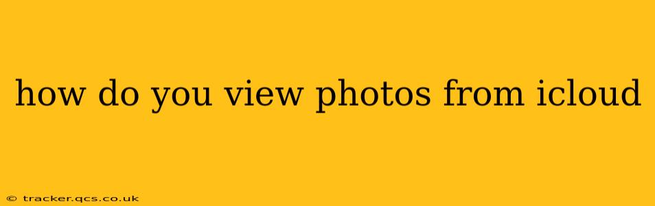 how do you view photos from icloud