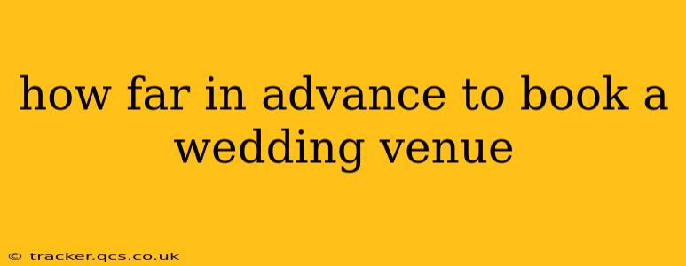 how far in advance to book a wedding venue