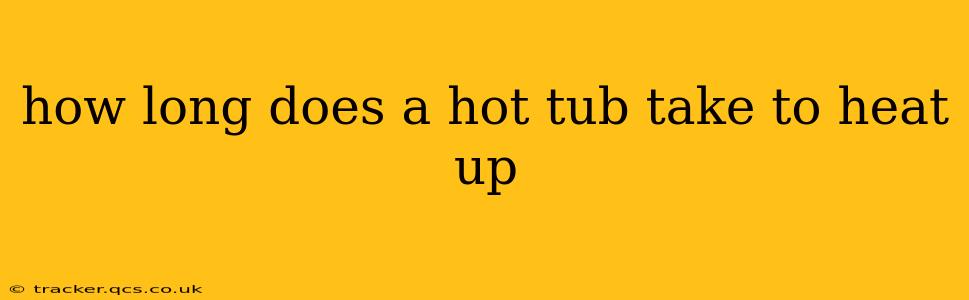 how long does a hot tub take to heat up
