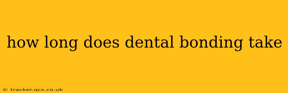 how long does dental bonding take