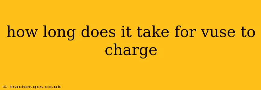 how long does it take for vuse to charge