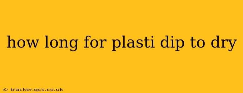 how long for plasti dip to dry