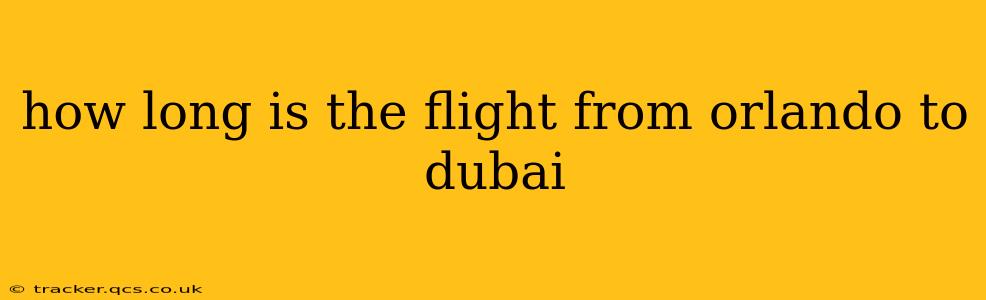 how long is the flight from orlando to dubai