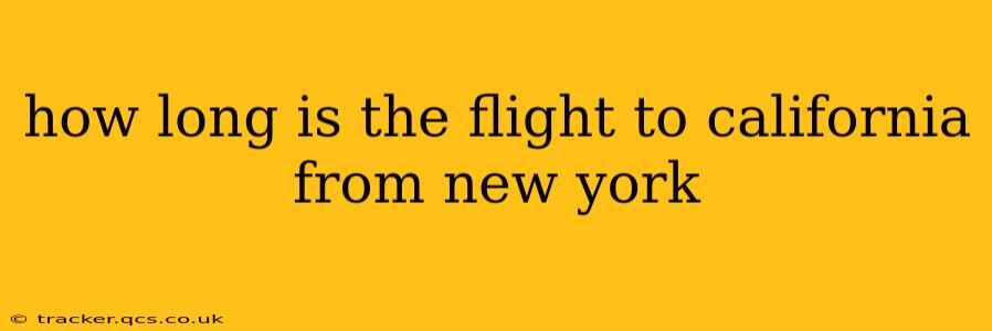how long is the flight to california from new york