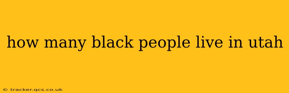 how many black people live in utah