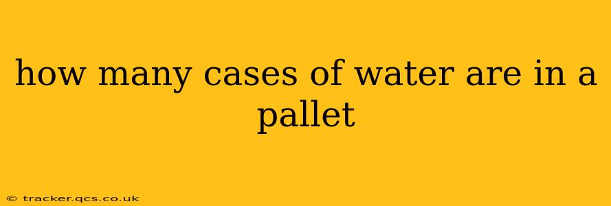 how many cases of water are in a pallet